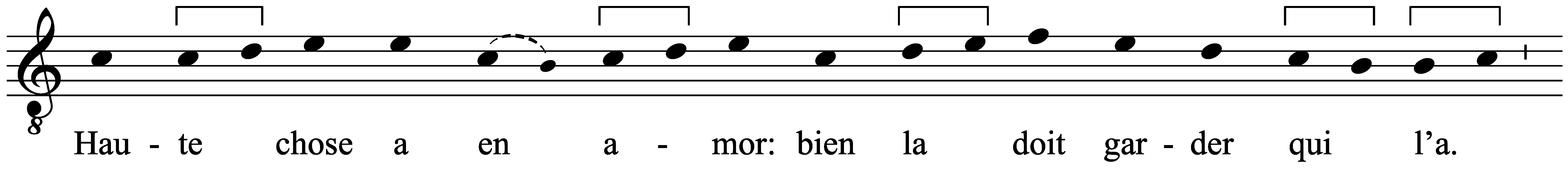 Work musical notation